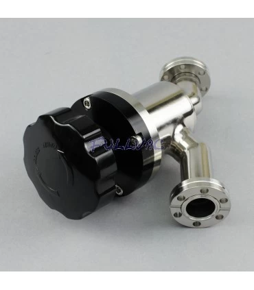 Vanne à vide en ligne manuelle à soufflet bride CF