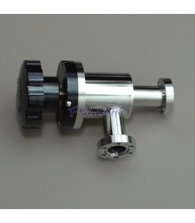 Vanne à vide d’angle manuelle à soufflet bride CF