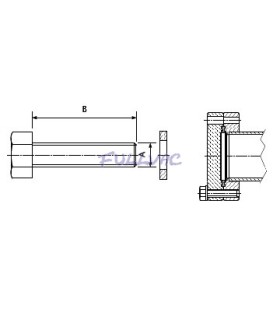Kit visserie pour brides CF (Boulon + Rondelle)