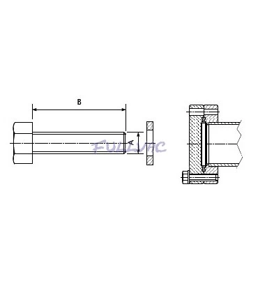 Kit visserie pour brides CF (Boulon + Rondelle)
