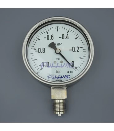 Manomètre de bourdon grand diamètre