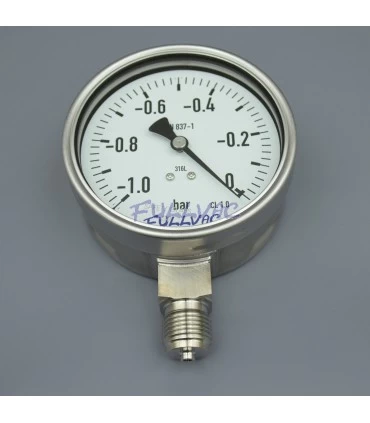 Manomètre de bourdon grand diamètre