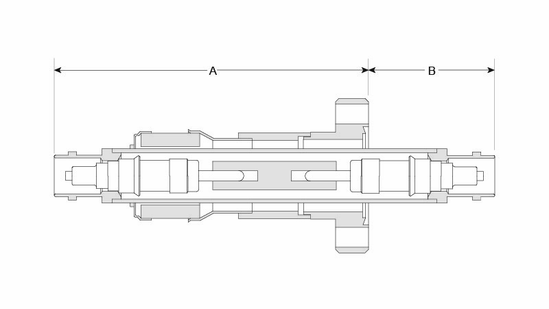 Passage pour le vide COAXIAL BNC DOUBLE Terre flottante