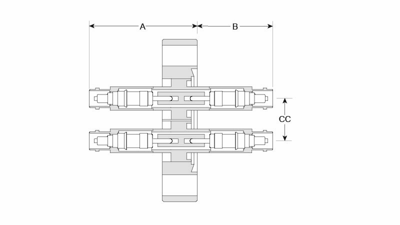Passage étanche pour le vide COAXIAL BNC DOUBLE CF+Terre