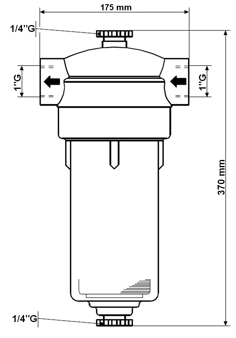 Filtre d'entrée pour pompe à vide