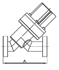 Vanne en ligne pneumatique cf16 et cf40